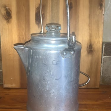 Vintage Aluminum Comet 9 Cup Percolator Coffee Marker/Pot Camping-Cabin-Offgrid 
