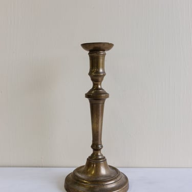 vintage French brass candlestick
