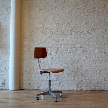 Labofa Teak Desk Chair Designed by Jorgen Rasmussen - Fully Adj