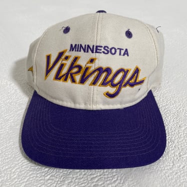 Vintage Minnesota Vikings &quot;Script&quot; Sports Specialities Snapback Hat