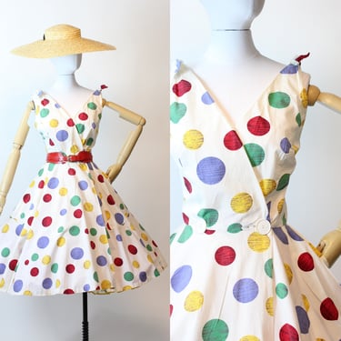 1950s KERRYBROOKE cotton sun dress medium | new spring summer 