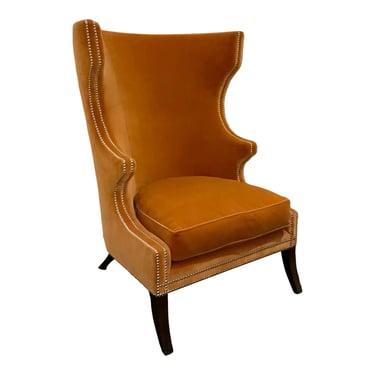 Modern Sienna Velvet Wingback Chair