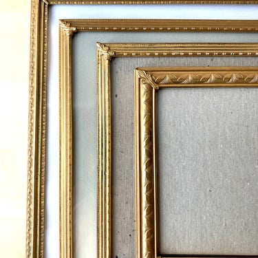 bright gold picture frame collection - electroplated gold metal 