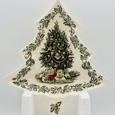 Small Christmas Tree Shaped Dish Merry Christmas (