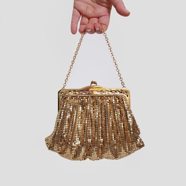 50s Whiting & Davis Gold mesh purse 