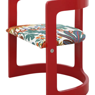 Vintage MCM Red Bentwood Chair