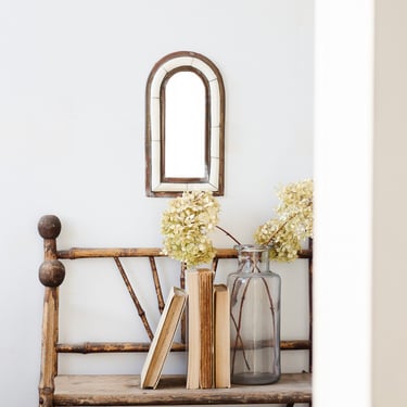 vintage moroccan camel bone mirror