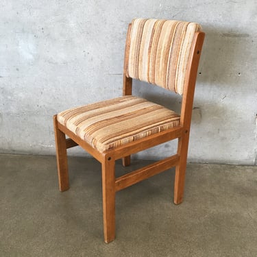 Vintage Douglas of California Stiped Boucle Accent Chair