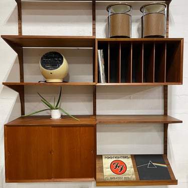 Poul Cadovius Cado Danish Modern Shelf Record Stereo Storage System Wall Unit 