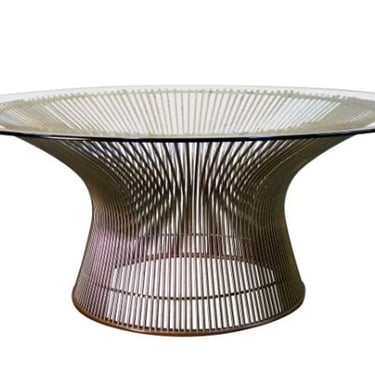 XX - SOLD VINTAGE Coffee Table from the Wire Pedestal Collection by Warren Platner for Knoll USA