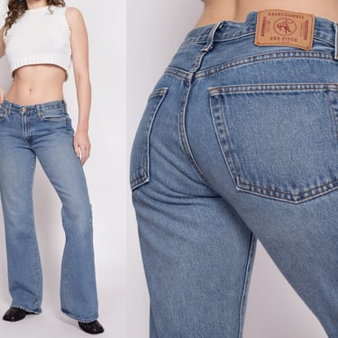 Y2K Abercrombie & Fitch Low Rise Bootcut Jeans - Medium | Vintage Light Wash Denim 2000s Jeans 