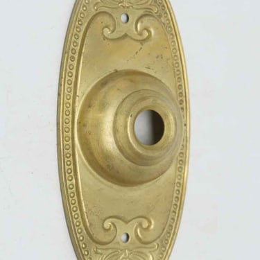 Pressed Metal Neoclassical Doorbell Plate