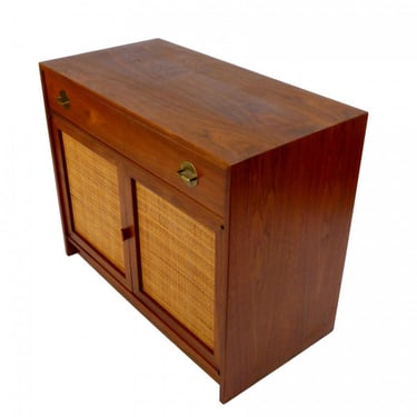 Early 1960s Chest with Cane Front Doors