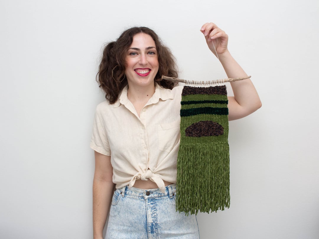 Handmade Boho Woven Wall Hanging Sustainable Wall Decor Made from