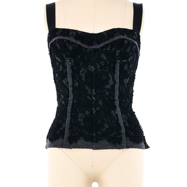 Dolce and Gabbana Deconstructed Lace Bustier