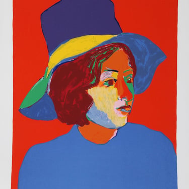 John Grillo, Girl with Hat VI, Screenprint, signed and numbered in pencil 