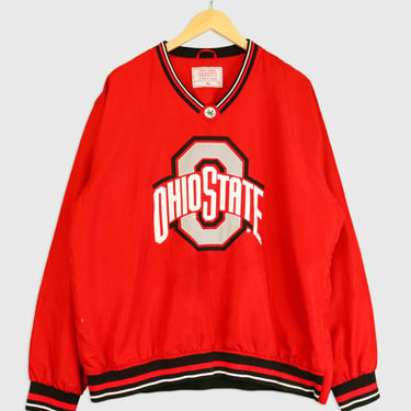 Vintage Ohio State Varsity Patched Jersey Style Sweatshirt Sz XL