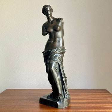 Antique Achille Collas Reduction Mecanique Large Bronze Venus de Milo Sculpture 