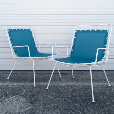 Pipsan Saarinen Swanson Sol Air Set of 2 Outdoor Chairs by Ficks Reed 