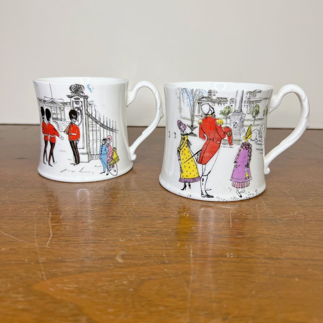 Vintage Foley Bone china London Pride Mugs Designed by Maureen | Over ...