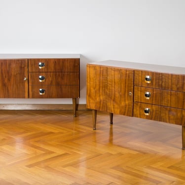 Mid-century Console Table | 70's Polished Furniture | Vintage Yugoslavian Cabinet | Retro Modern Sideboard  | Chest of  Drawers | TV Stand 