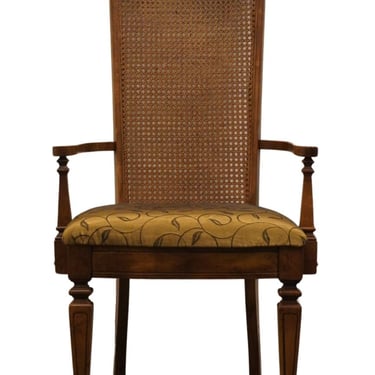 STANLEY FURNITURE Italian Provincial Cane Back Fruitwood Dining Arm Chair 4311-70 