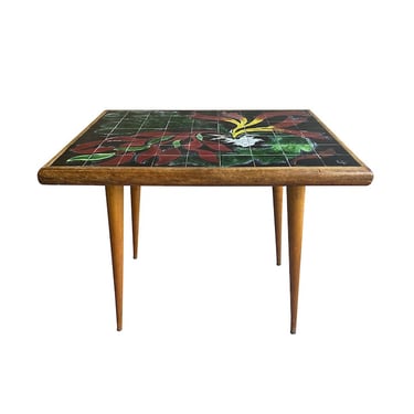 Tile Top Table, France, 1950&#8217;s