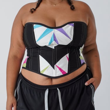 Rough Patch - Black Quilted Corset