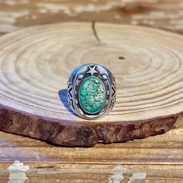FRED HARVEY Vintage 30s/50s Turquoise & Silver Lucky | Love Street