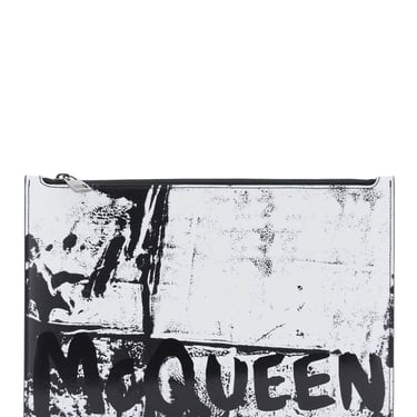 Alexander Mcqueen Graffiti Flat Pouch Men