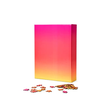 Graident Puzzle, Pink to Yellow