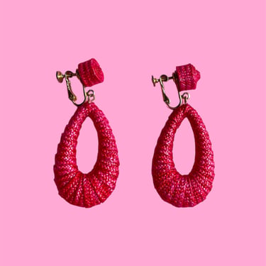 Vintage Fuchsia Earrings