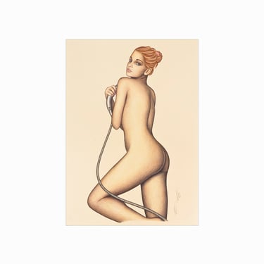 Nude Drawing on Paper Colored Pencils & Pastel 