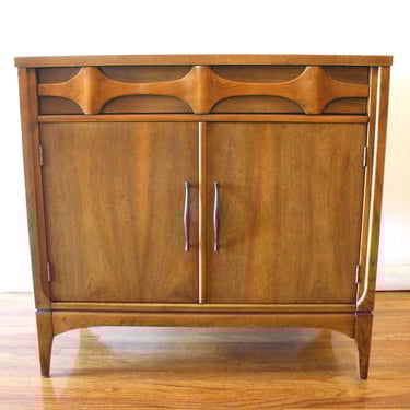 Mid Century Modern Bar Record Storage Cabinet