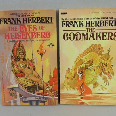 The Eyes of Heisenberg (1966) and The Godmakers (1972) by Frank Herbert - Vintage Science Fiction 