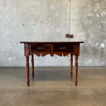 Marvin E. Yonker Studio Crafted Rosewood & Mahogany Entry Table Circa 1982