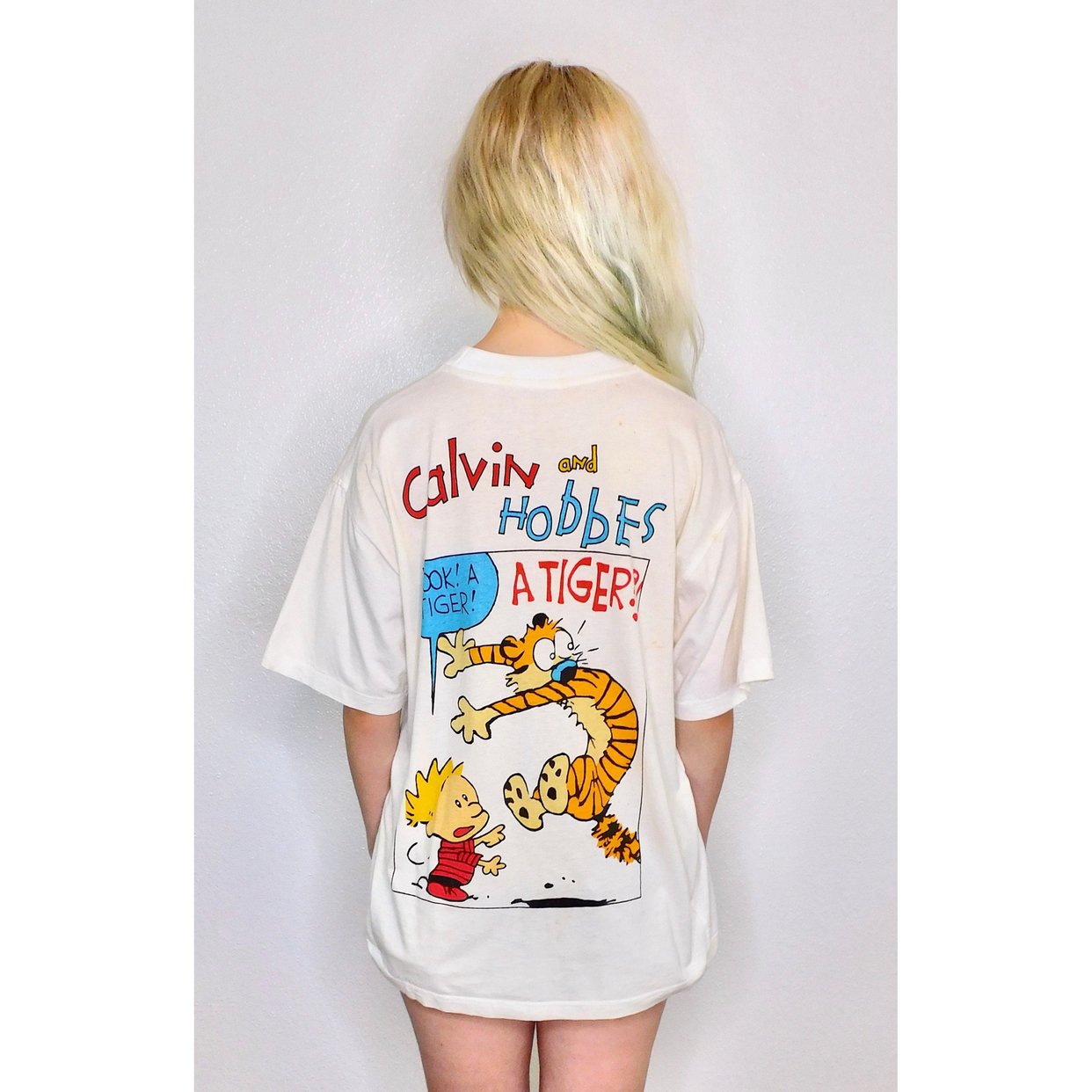 Calvin & Hobbes Cartoon Strip Shirt // vintage 80s 90s | Fenix 