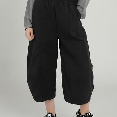 Paneled Balloon Silhouette Drop Seat Trousers