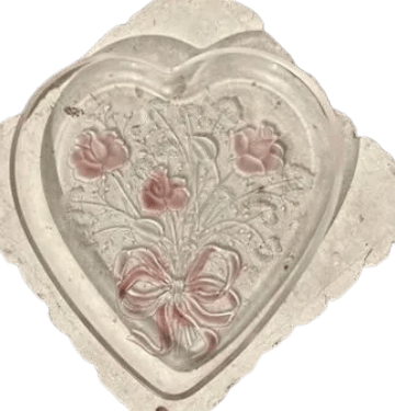 Heart Shape Mikasa Bouquet of Flowers Dish