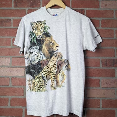 Vintage 90s Wild Cats ORIGINAL Nature Tee - Medium 