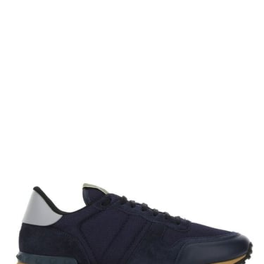 Valentino Garavani Men Multicolor Fabric And Suede Sneakers