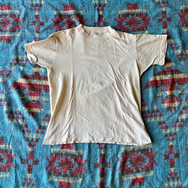 Vintage 1950s Penneys Towncraft Blank White Tee 