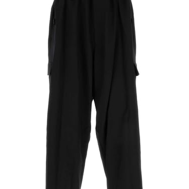 Yohji Yamamoto Men Black Wool Pant