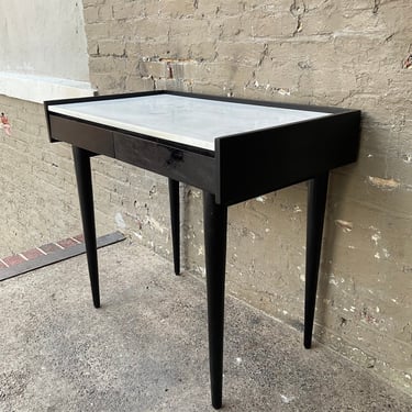 MCM Style Marble Top Desk