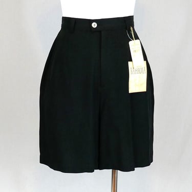 Vintage NWT Tommy Bahama Shorts - 29" waist - Black Silk - Deadstock Unworn -  The Lucky Penny Short - M 