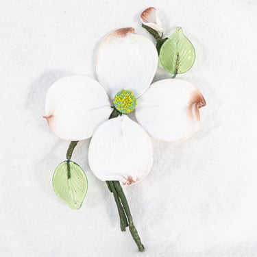 White Flower Corsage Brooch