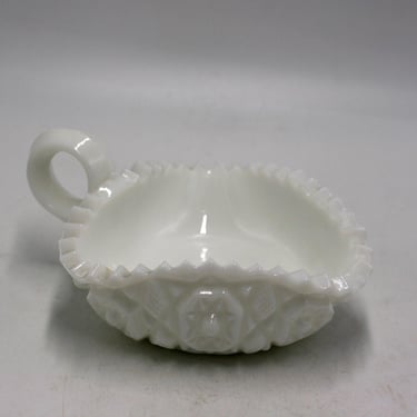 vintage Fostoria Milk Glass Nappy or Candy Dish 