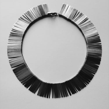 Anton Michelsen Four Color Fringe Necklace 1960's Denmark