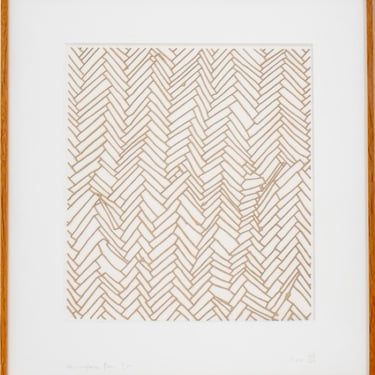 Rachel Whiteread &quot;Herringbone Floor&quot; Engraving