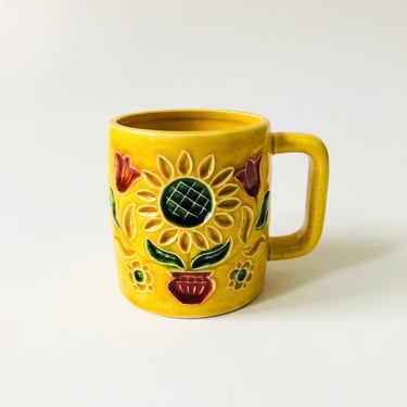 Vintage Yellow Flower Napcoware Mug 